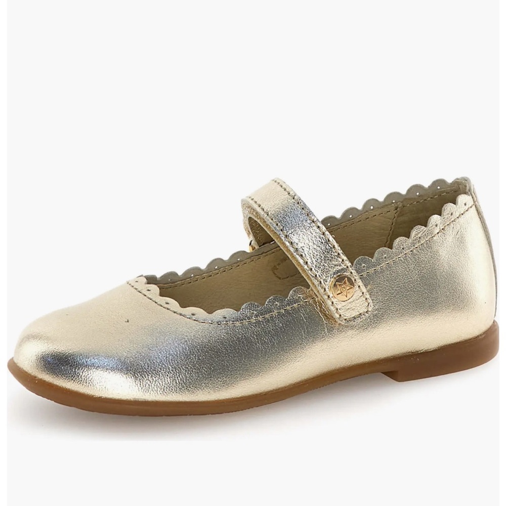 NWT NATURINO JELKI Mary Jane in Platinum
